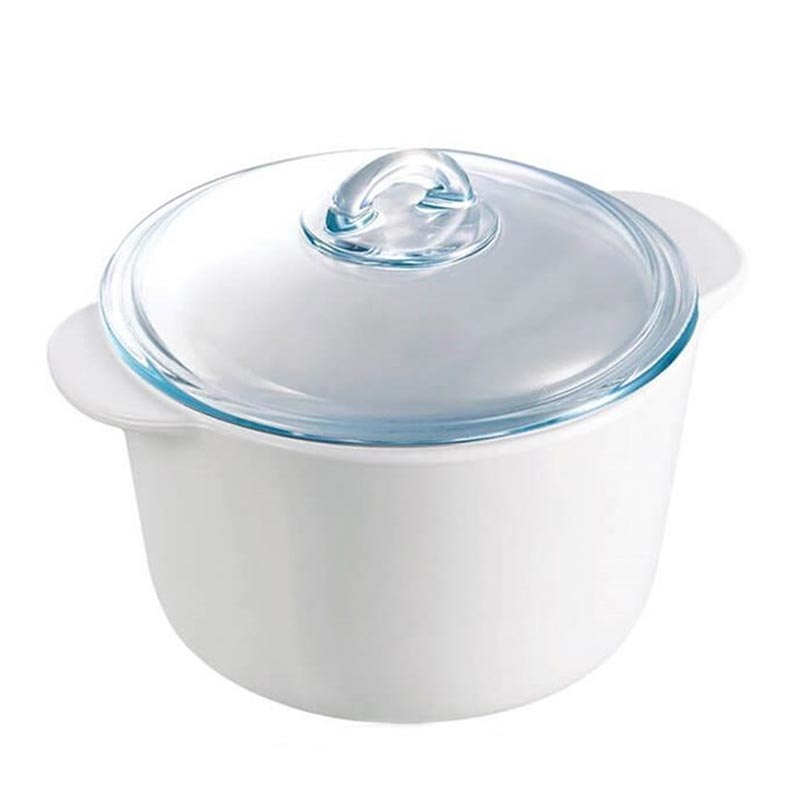 Pyrex P23A000/7043 Kapaklı Casserole, 1.1 L, Beyaz