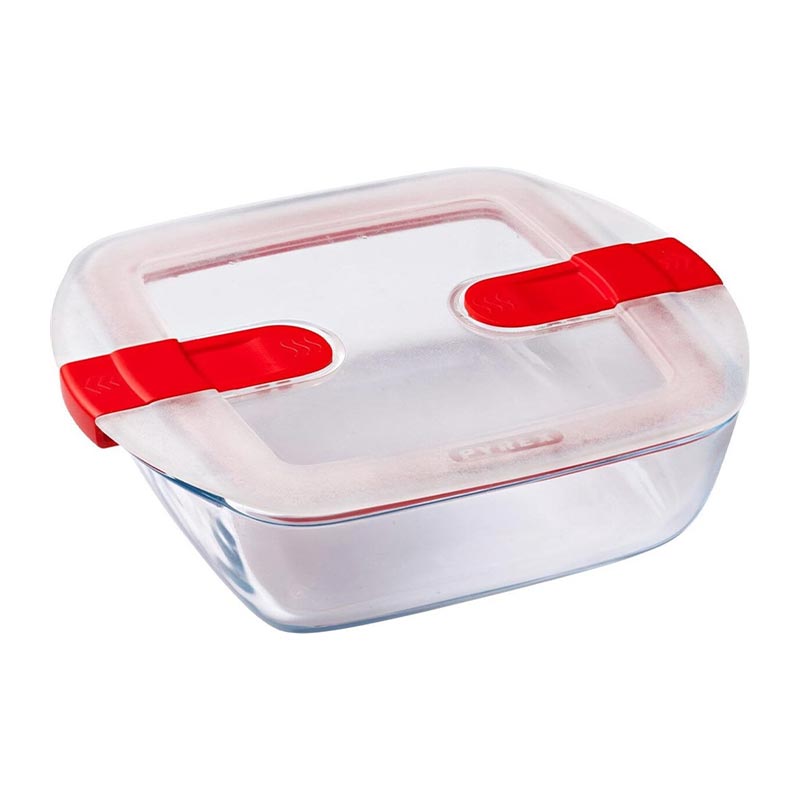 Pyrex 215PH00/7145 Dikdörtgen Cam Mikrodalga Saklama Kabı, 1.1 L