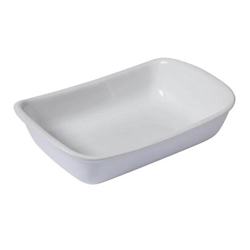 Pyrex SU22RR1/7046 Seramik Fırın Kabı, 26x18 cm, Beyaz