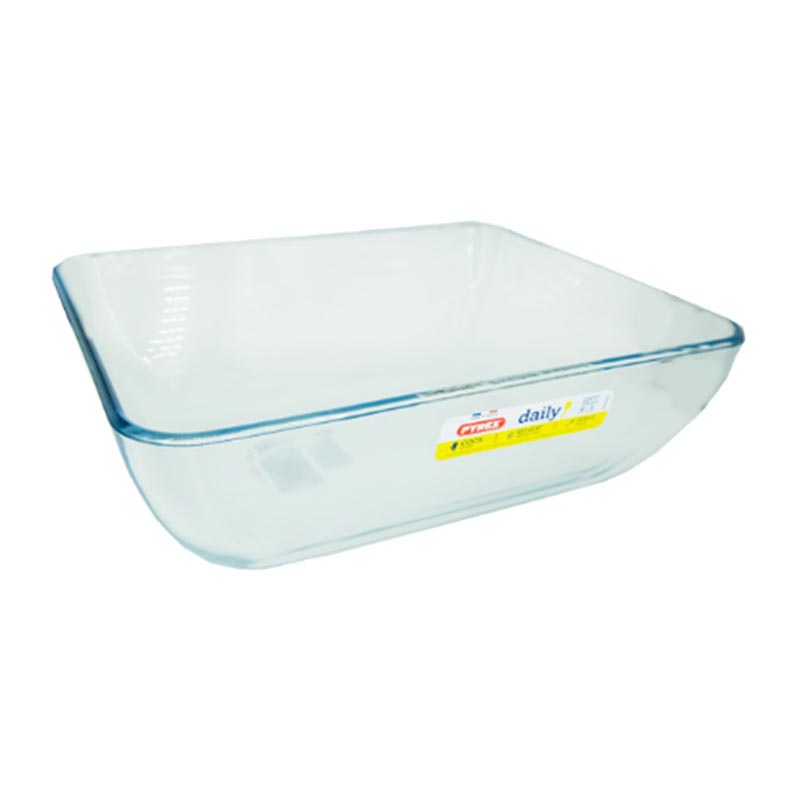 Pyrex 343B000/3048 Dikdörtgen Fırın Kabı, 25x20x8 cm, 2.3 L