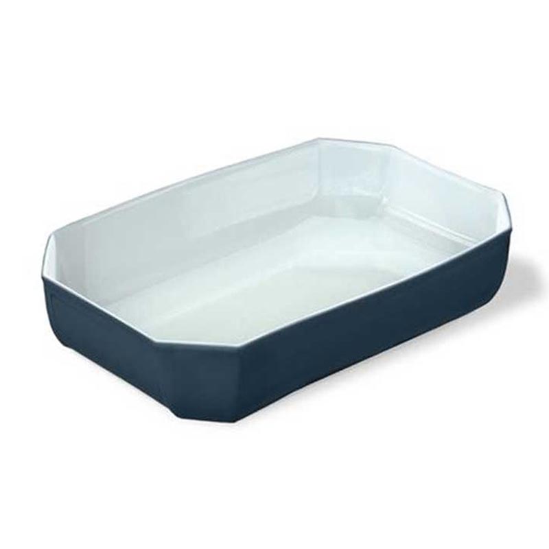 Pyrex 295B004/7145 Dikdörtgen Fırın Kabı, 33x22x7 cm, Gri