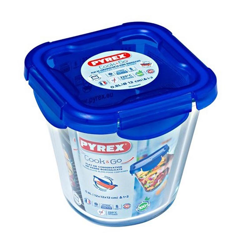 Pyrex 289PG00/7046 Kapaklı Uzun Saklama Kabı, 0.8 L