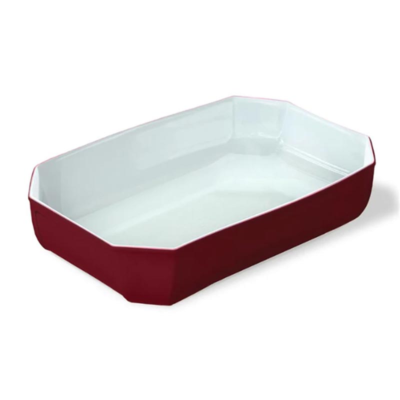 Pyrex 295B005/7145 Dikdörtgen Fırın Kabı, 33x22x7 cm, Kırmızı