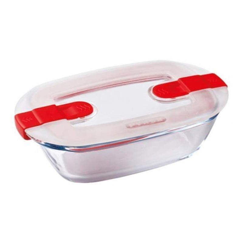 Pyrex 214PH00/7145 Kapaklı Mikrodalga Saklama Kabı, 0.4 L