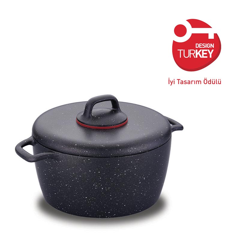 Korkmaz Gusto Plus Döküm Tencere, 24x12 cm