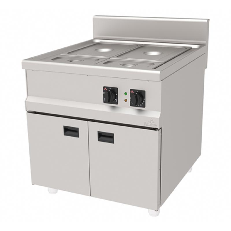 Atalay ASB-890 900 Seri Çift Hazneli Dolaplı Sos Bain-Marie, Elektrikli