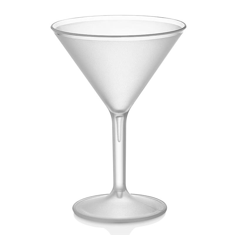 GastroCups Kumlu Martini Bardağı, 280 ml, Polikarbonat, Şeffaf