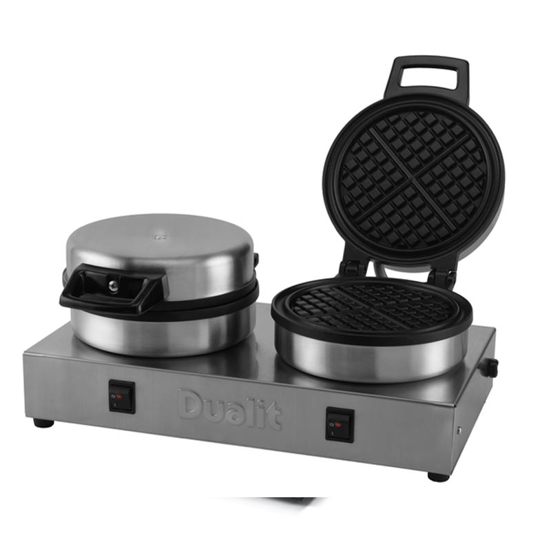 Dualit Waffle Iron Profesyonel Waffle Makinesi, 2 Kapaklı