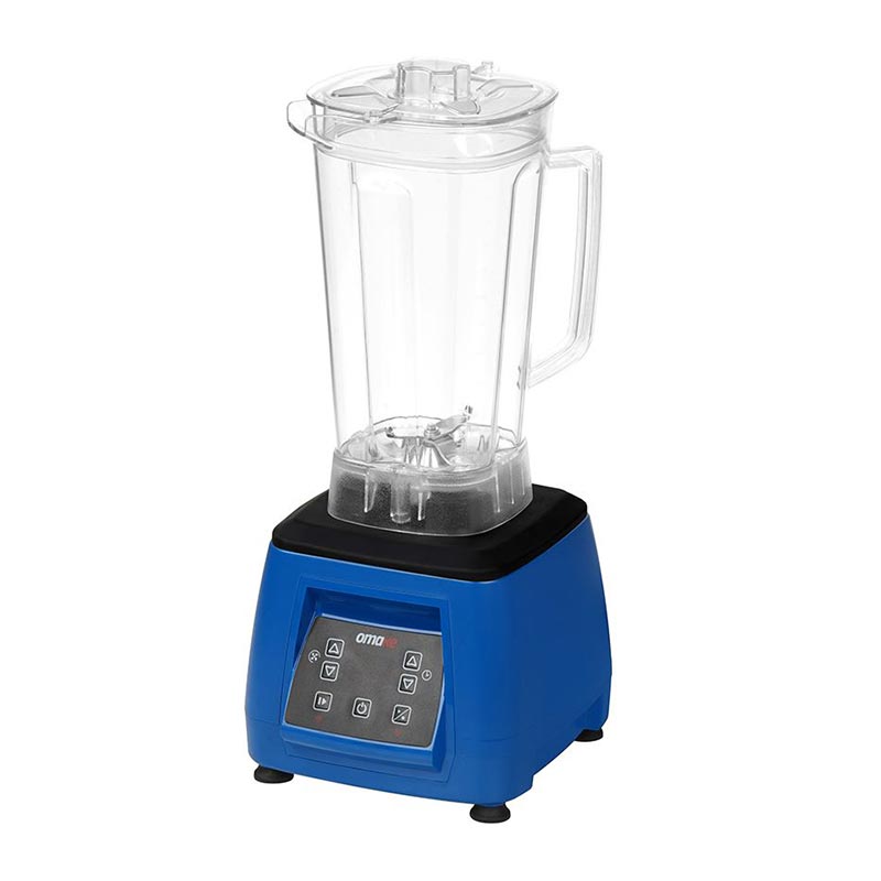 Omake BLE02.E15 Dijital Bar Blender, Şeffaf Kapak, 3 L, 2200 W, Mavi