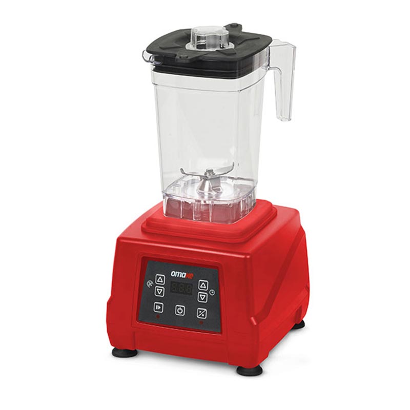 Omake BLE15.E15 Buz Kırıcı Dijital Bar Blender, 2 L, 2200 W, Kırmızı