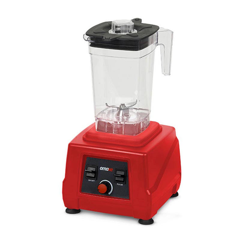 Omake BLE15.E11 Buz Kırıcı Manuel Bar Blender, 2 L, 2200 W, Kırmızı