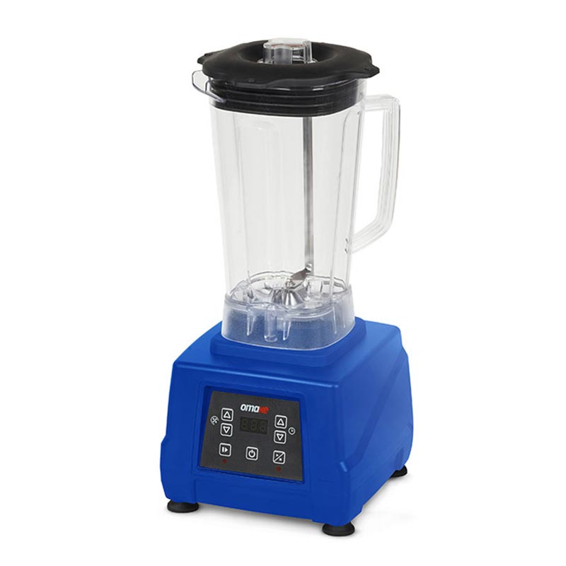 Omake BLE11.E15 Buz Kırıcı Dijital Bar Blender, Kapak Sensörlü, 3 L, 2200 W, Mavi