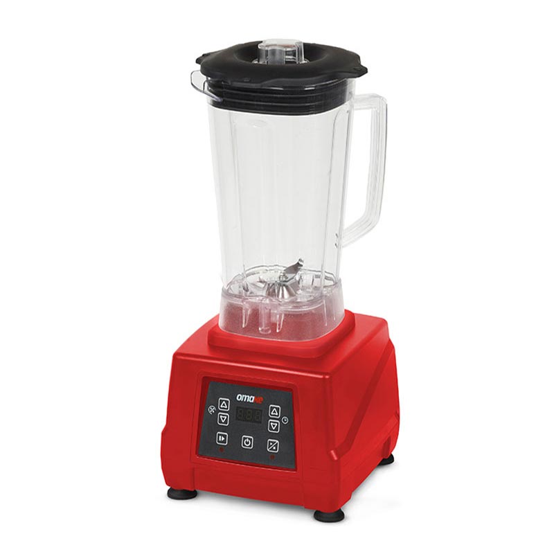 Omake BLE11.E15 Buz Kırıcı Dijital Bar Blender, 3 L, 2200 W, Kırmızı