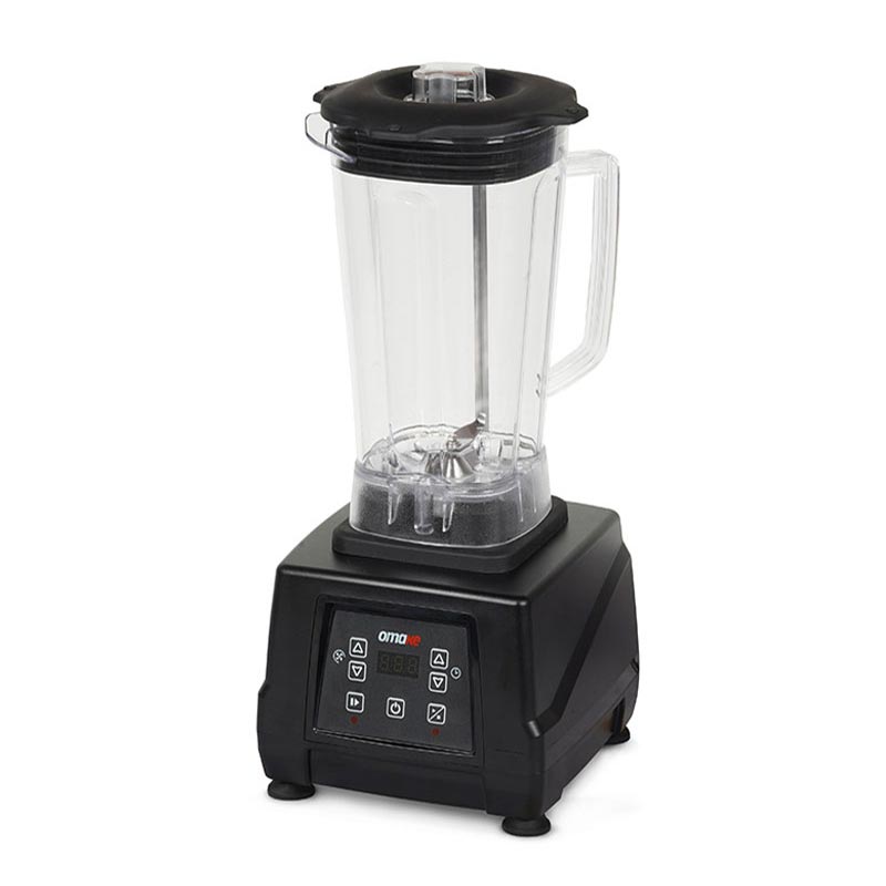 Omake BLE11.E15 Buz Kırıcı Dijital Bar Blender, Kapak Sensörlü, 3 L, 2200 W, Siyah