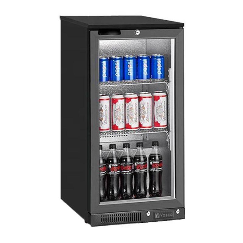 Vosco VBB-S150 Tek Kapılı Bar Arkası Şişe Soğutucu Dolap, 138 L, Siyah