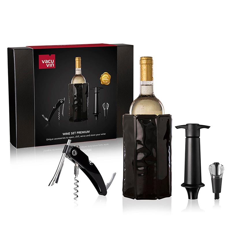 Vacu Vin 3890460 4 Parça Premium, Şarap Seti