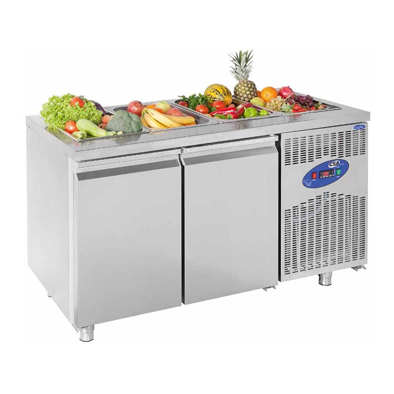 CSA CS-TEZ 2-700-SH Havuzlu Salad Bar, 2 Kapılı, 281 L