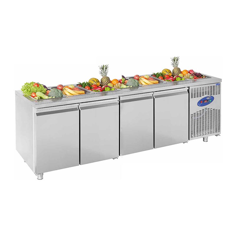 CSA CS-TEZ 4-700-SH Havuzlu Salad Bar, 4 Kapılı, 632 L