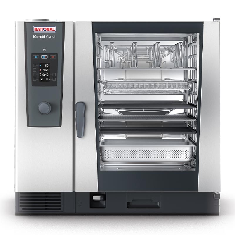 Rational iCombi Classic 102G Buhar Konveksiyonlu Fırın, 10x2/1 GN Kapasiteli, Gazlı