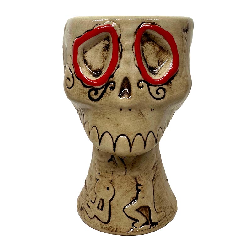 Biradlı GRV-20229 Seramik Tiki Kokteyl Bardağı, 8.5x13.5 cm, 450 cc