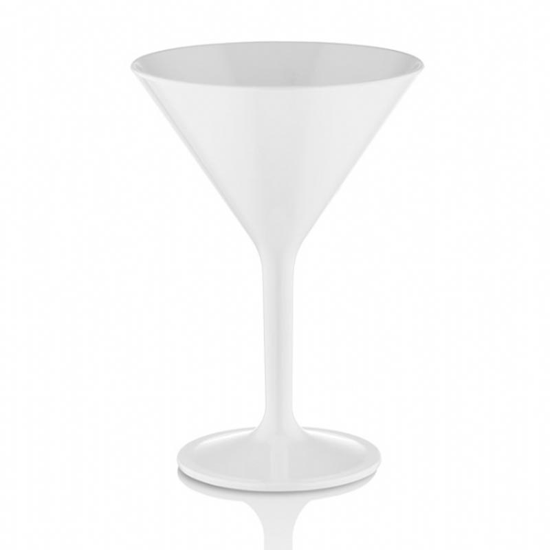 GastroCups Polikarbonat Martini Bardağı, 280 ml, Beyaz