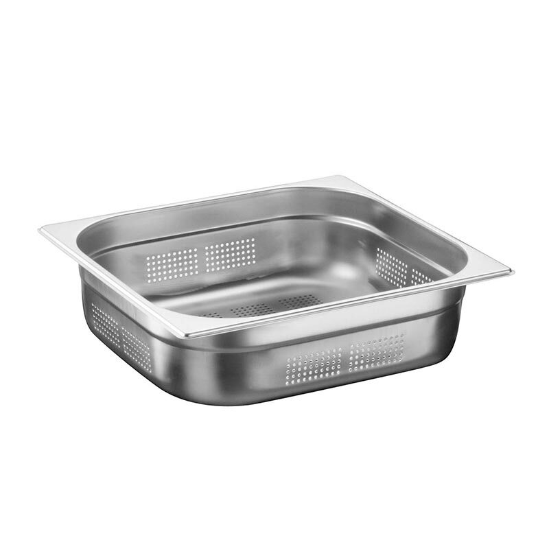 Bilge Inox GN 2/3-100 mm Paslanmaz Çelik Delikli Gastronorm Küvet