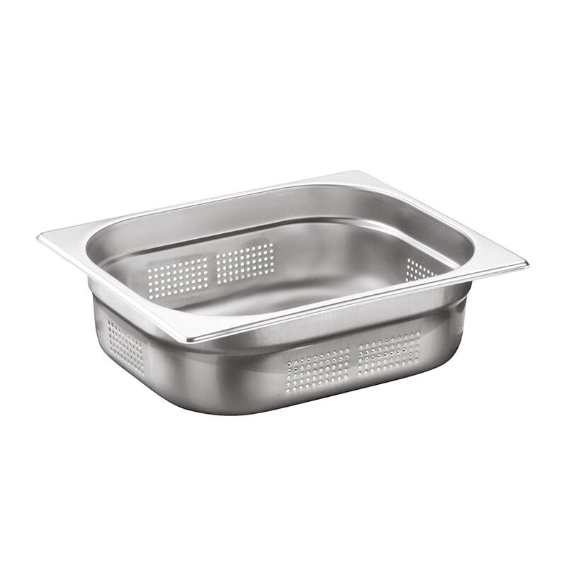 Bilge Inox GN 1/2-65 mm Paslanmaz Çelik Delikli Gastronorm Küvet