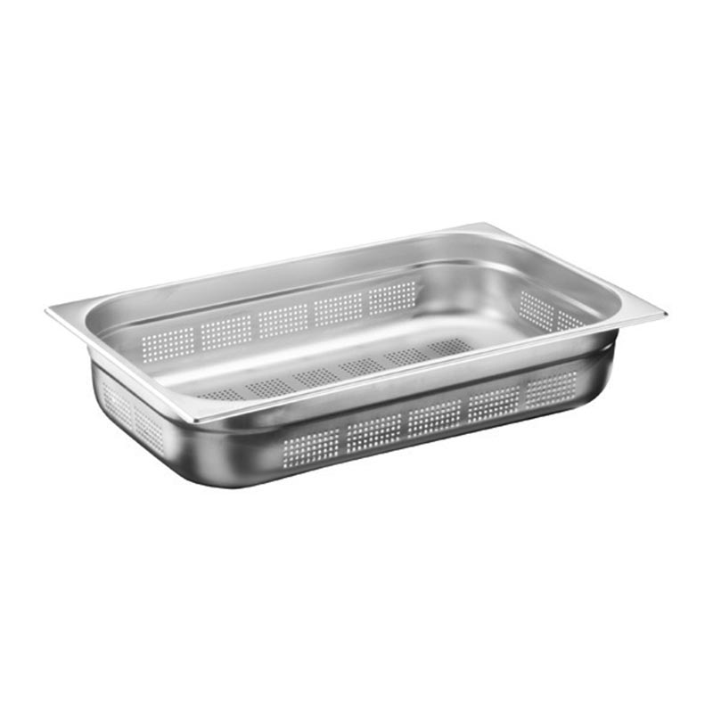 Bilge Inox GN 2/4-40 mm Paslanmaz Çelik Delikli Gastronorm Küvet