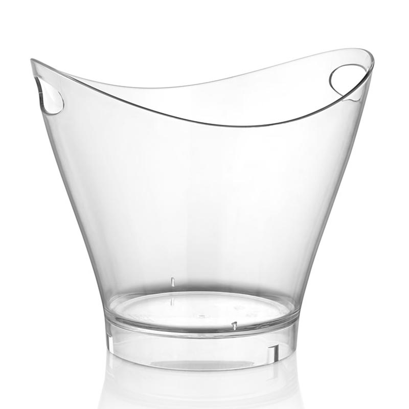 GastroCups GCIB-02 Polikarbon Buz Kovası, 6 L, Şeffaf